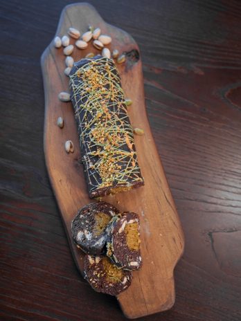 Salame de Chocolate do Dubai