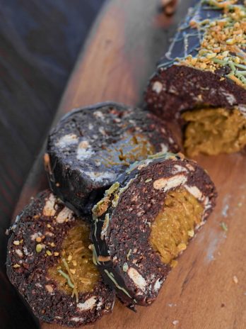 Salame de Chocolate do Dubai